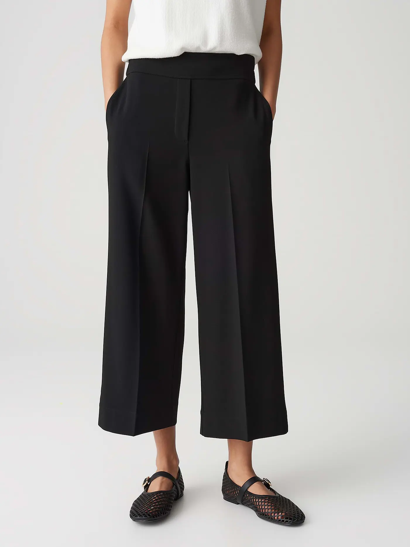 OPUS | Hose MISHA CREPE | schwarz